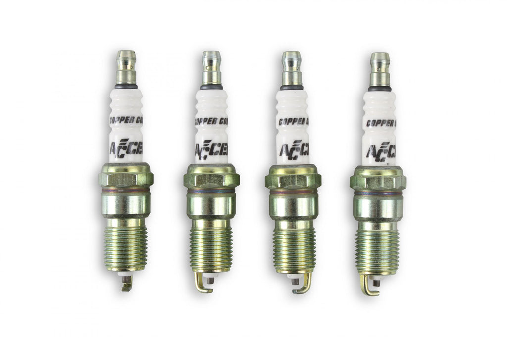 Hp Copper Spark Plug 14MM Thread .708 In Reach Tapered Seat 4 Pack ACCEL