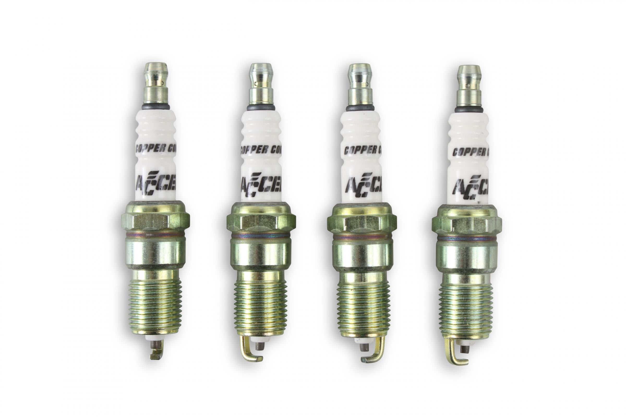 Hp Copper Spark Plug 14MM Thread .708 In Reach Tapered Seat 4 Pack ACCEL