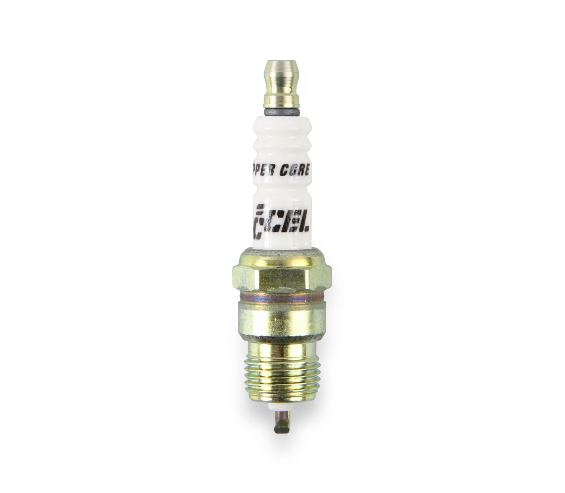 HP Copper Spark Plug Shorty 14MM Thread .460 In Reach Heat Range 6 Tapered Seat 4 Pack ACCEL