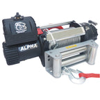 15,000 LB Truck Winch 80 Ft Wire Rope Roller Fairlead Bulldog Winch