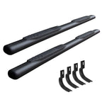 4 Inch 1000 Series SideSteps & Bracket Kit Textured Black 2015-2018 Silverado/Sierra 2500 HD/3500 HD Go Rhino