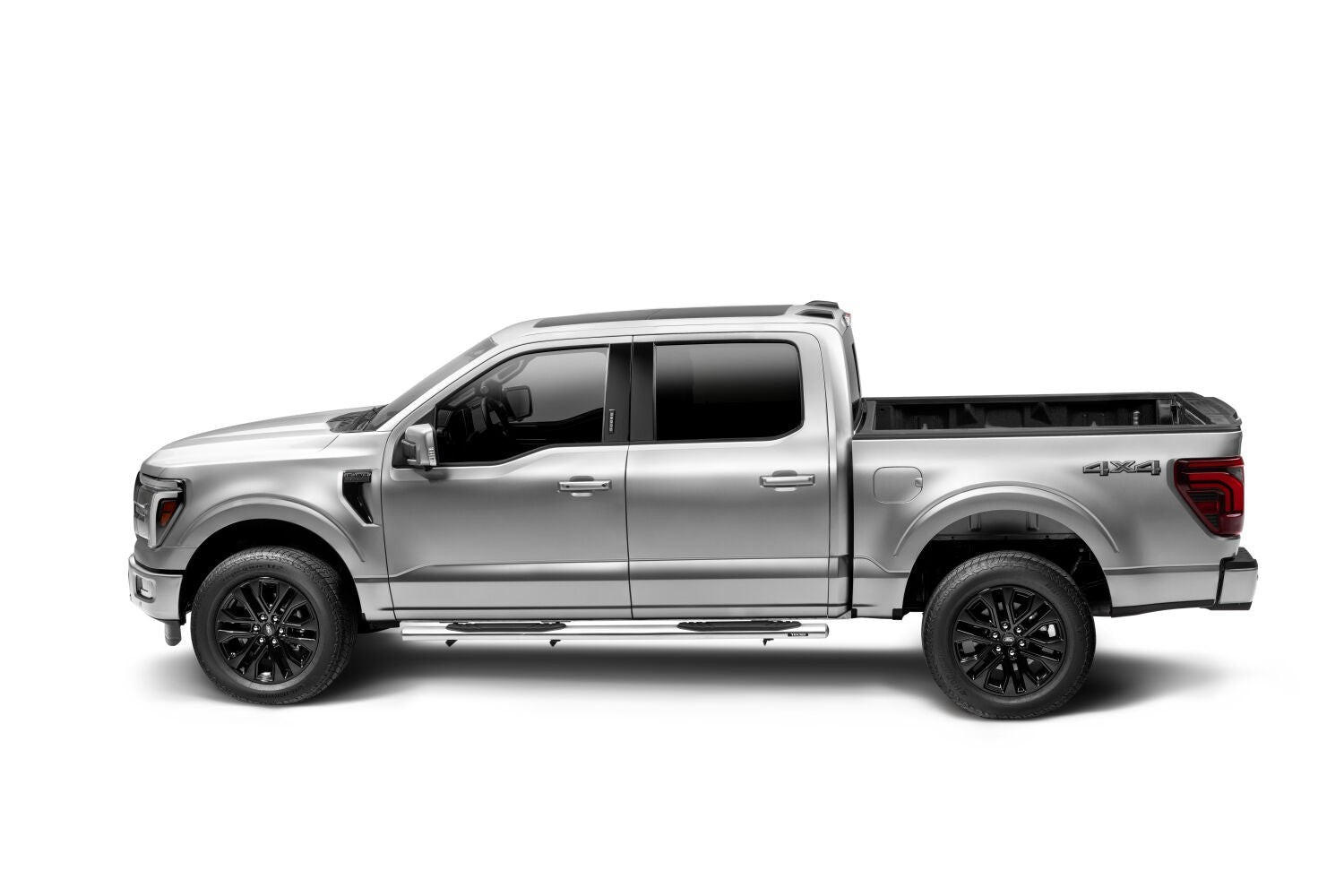 4 Inch 1000 Series SideSteps & Bracket Kit Stainless Steel 2015-2026 Ford F-150/ F-250/F-350 Go Rhino