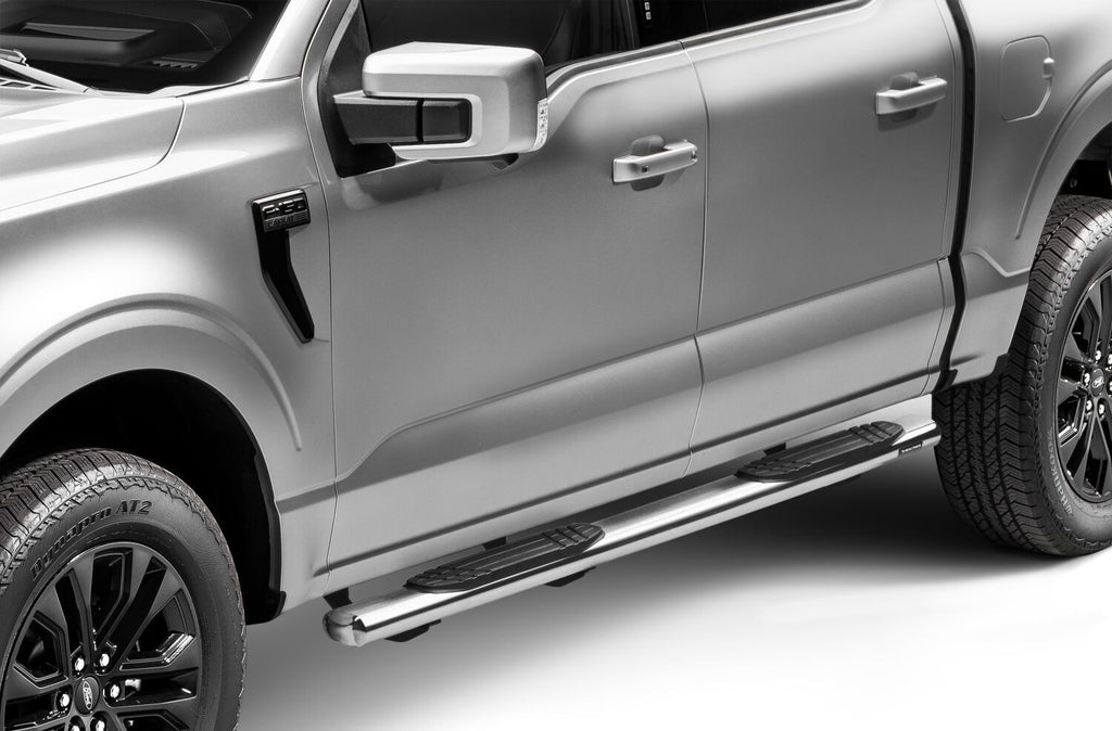 4 Inch 1000 Series SideSteps & Bracket Kit Stainless Steel 2015-2026 Ford F-150/ F-250/F-350 Go Rhino