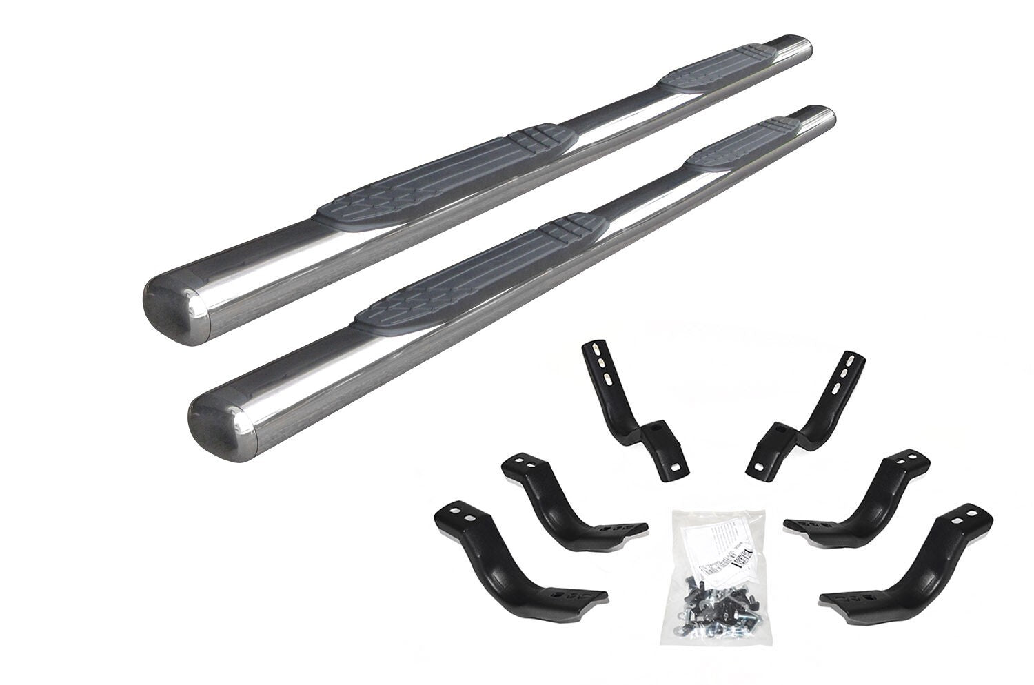 4 Inch 1000 Series SideSteps & Bracket Kit Stainless Steel 2024-2026 Toyota Tacoma Go Rhino