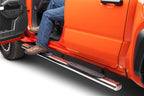 4 Inch 1000 Series SideSteps & Bracket Kit Stainless Steel 2024-2026 Toyota Tacoma Go Rhino