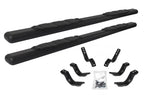5 Inch 1000 Series Side Steps with Mounting Brackets Kit Textured Black 2007-2013 Silverado/Sierra 1500 Go Rhino