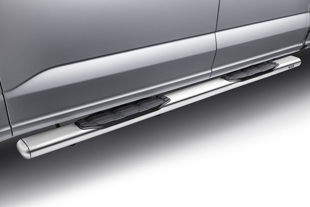5 Inch 1000 Series Side Steps with Mounting Brackets Kit Polished Stainless Steel 2007-2021 Toyota Tundra Go Rhino