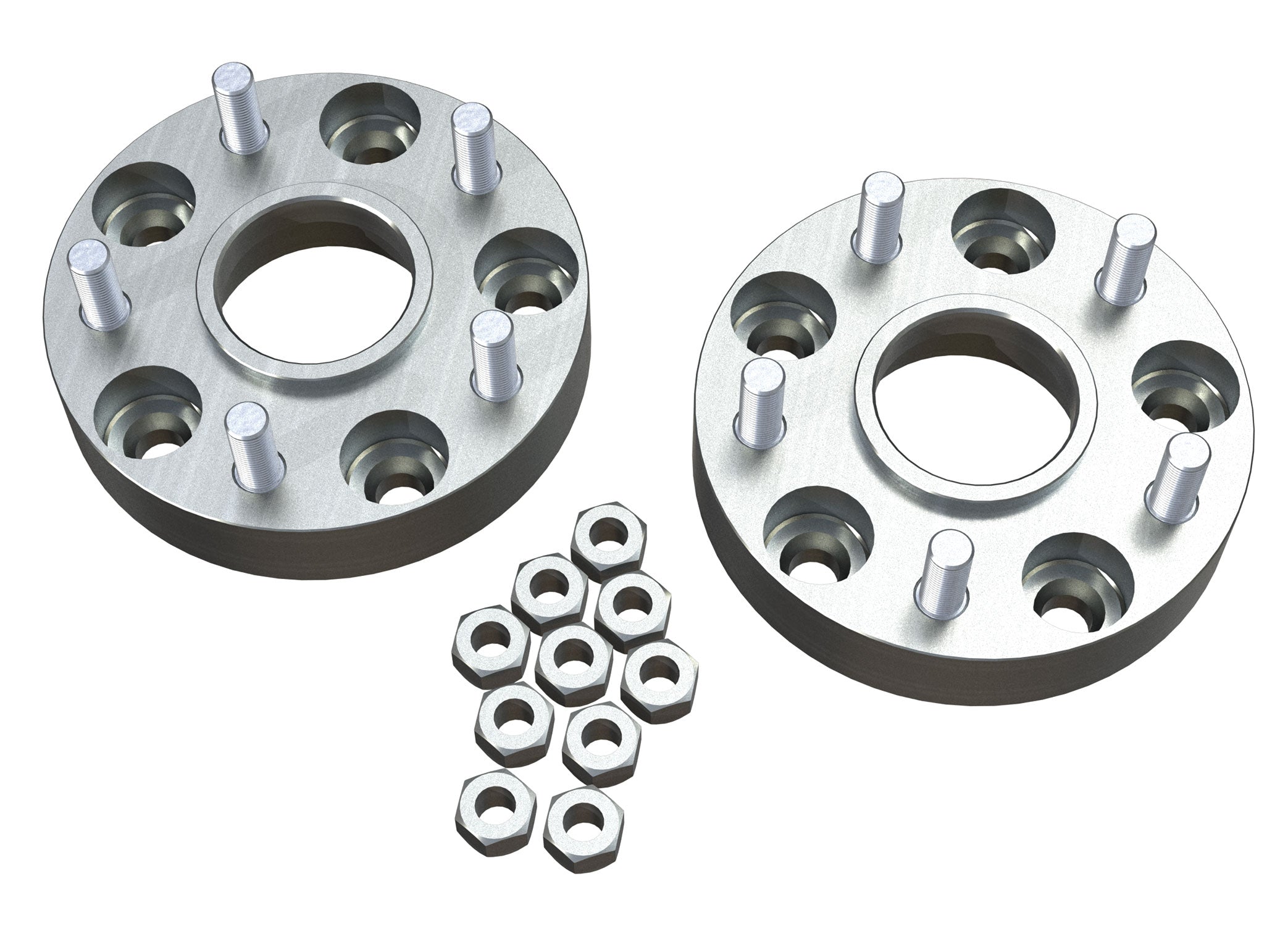 07-18 Wrangler JK 1.25 Inch Wheel Offset Adapter Pair 5x5 Inch to 5x5 Inch TeraFlex
