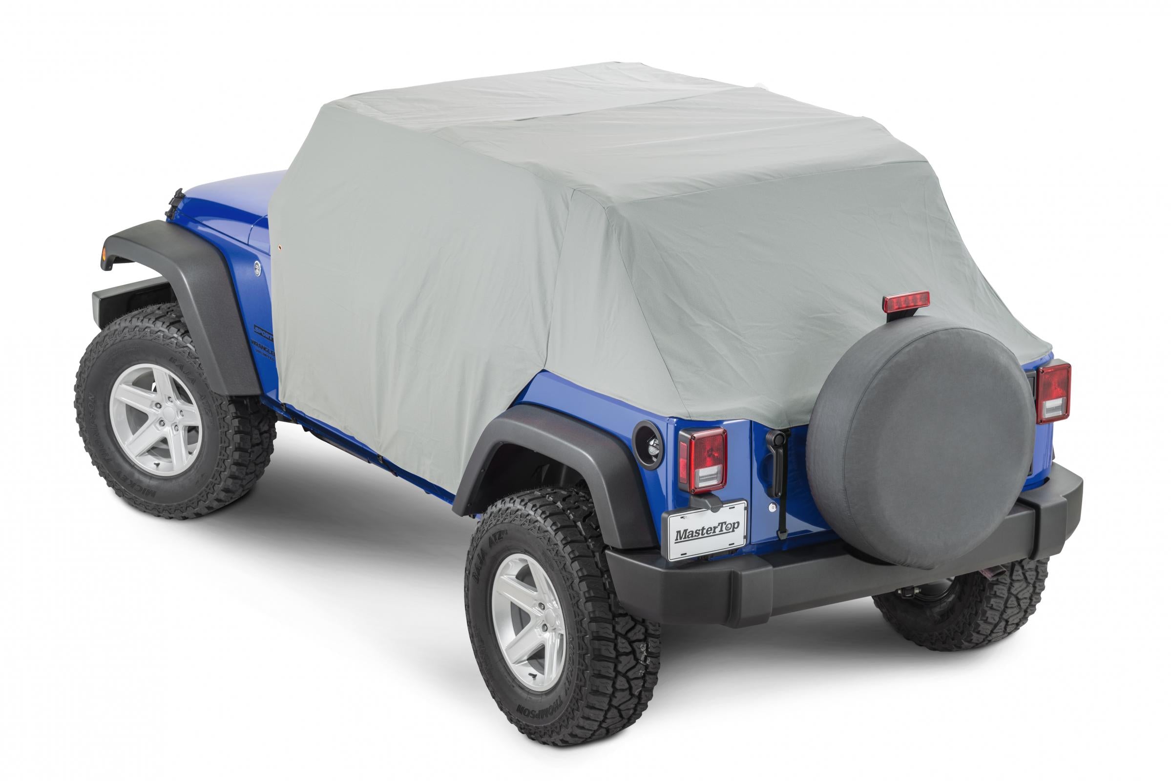 Jeep JK Full Door Cab Cover For 07-18 Jeep JK Wrangler 4 Door Gray Denim MasterTop