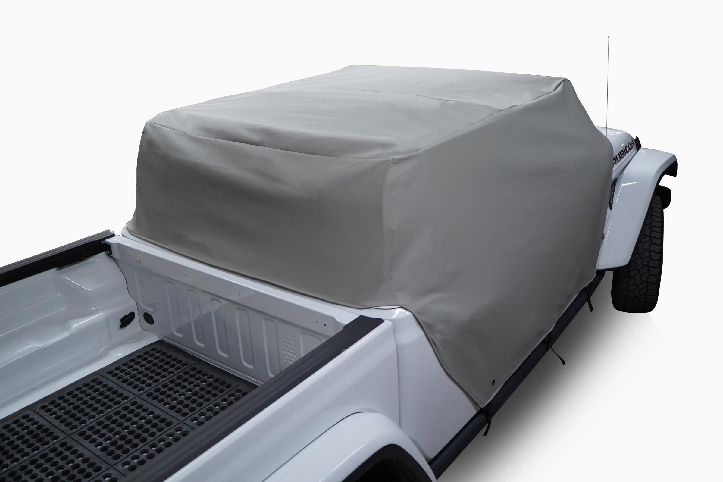 Jeep JL Cab Cover Gray Denim For 18-2024 Wrangler JL 2 Dr All Hardware Removed Mastertop