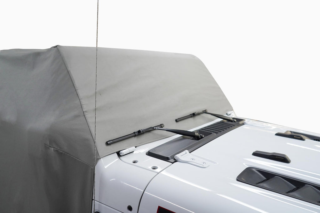 Jeep JL Cab Cover Gray Denim For 18-2024 Wrangler JL 2 Dr All Hardware Removed Mastertop