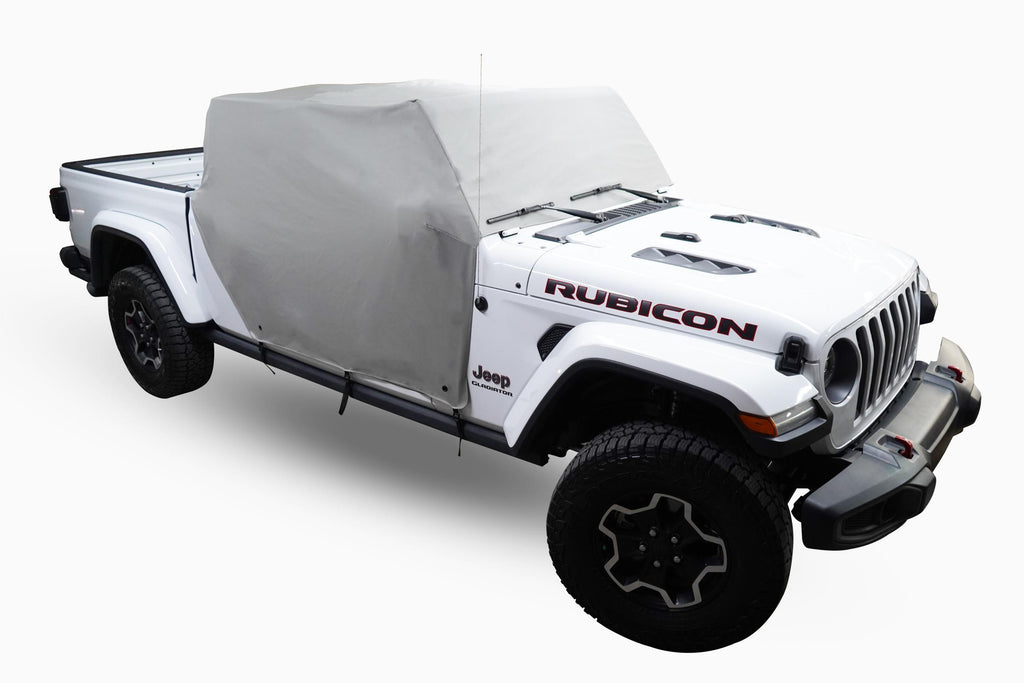Gladiator Cab Cover Gray Denim For 20-2024 Gladiator 4 Dr All Hardware Removed Mastertop