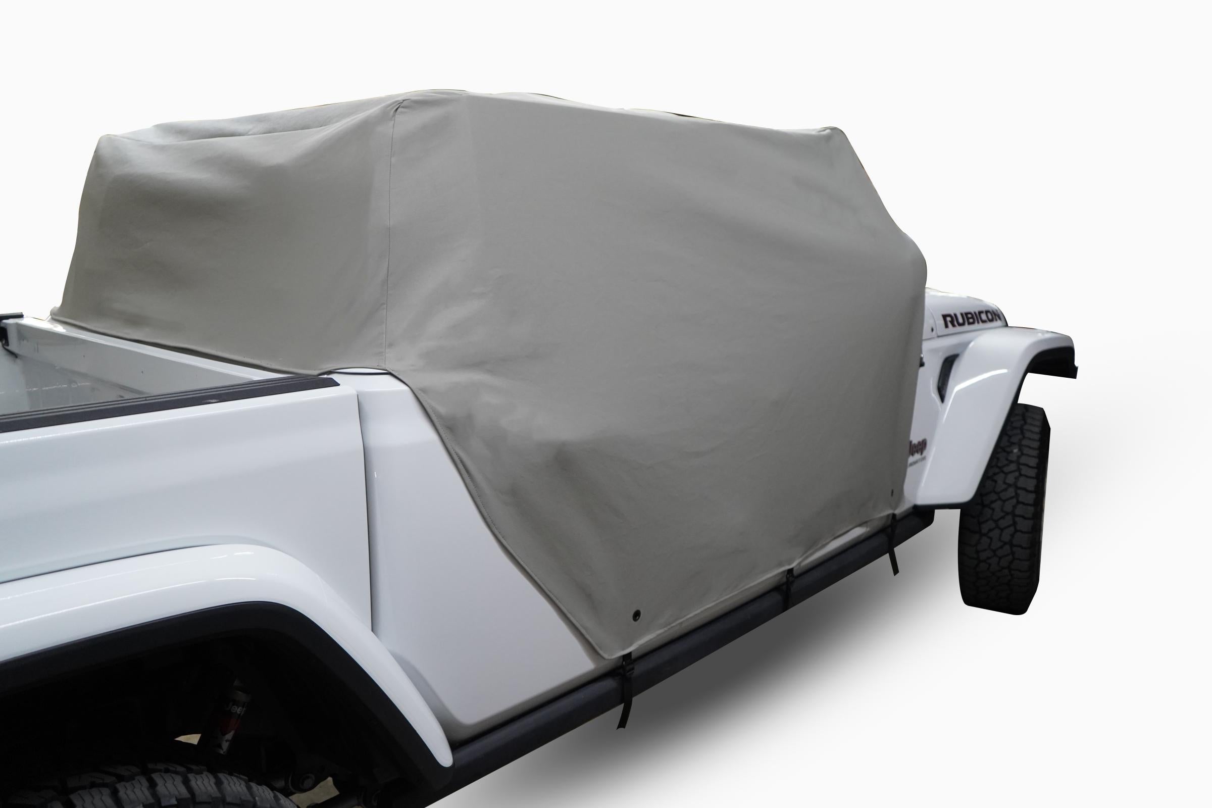 Gladiator Cab Cover Gray Denim For 20-2024 Gladiator 4 Dr All Hardware Removed Mastertop