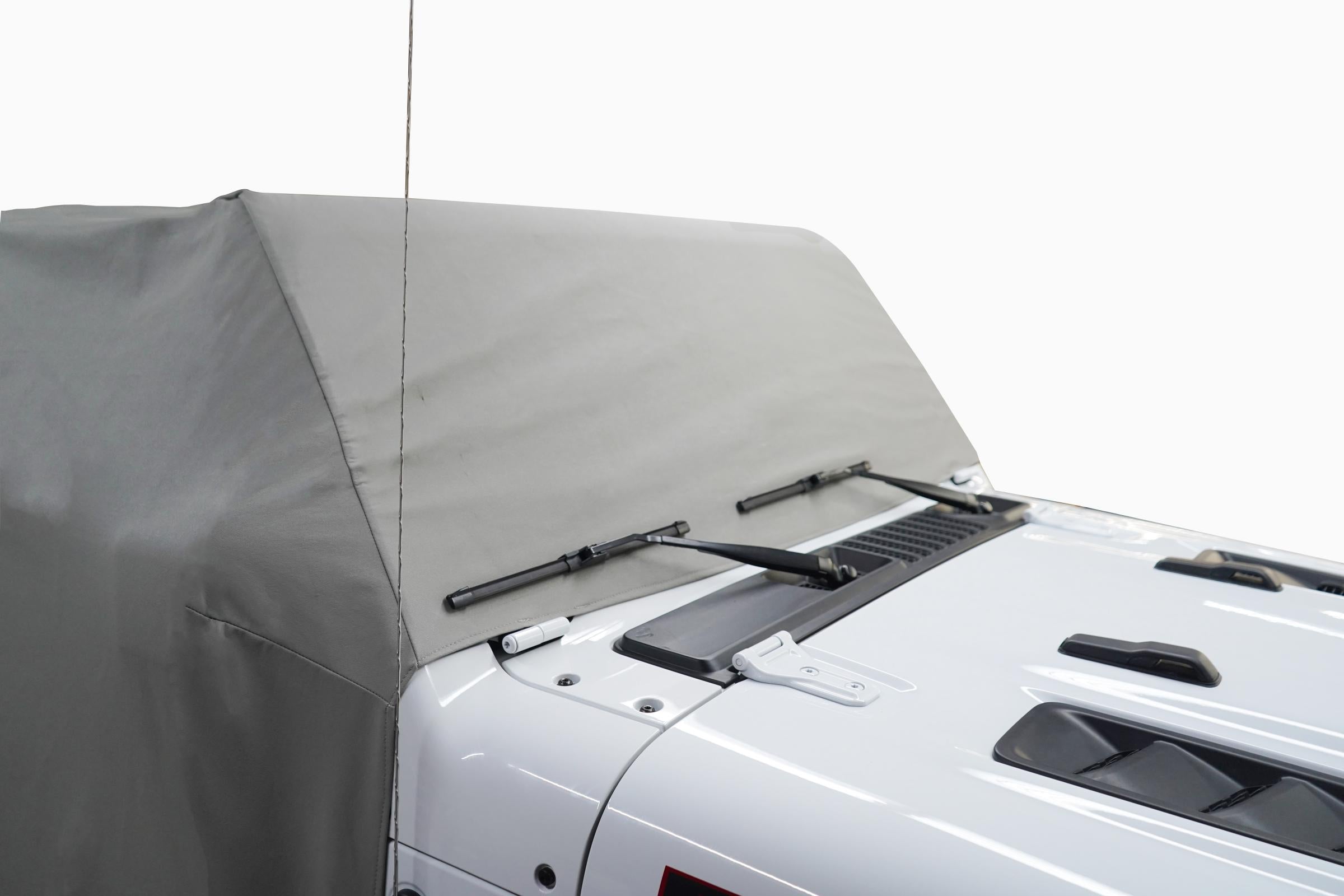 Gladiator Cab Cover Gray Denim For 20-2024 Gladiator 4 Dr All Hardware Removed Mastertop