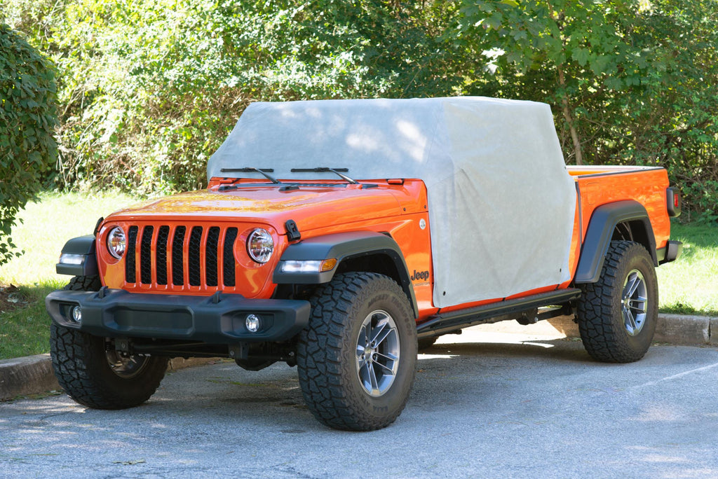 5 Layer Full Door Cab Cover 2020-2024 Jeep JT Gladiator 4Dr Gray (All Top/Top hardware Removed) MasterTop