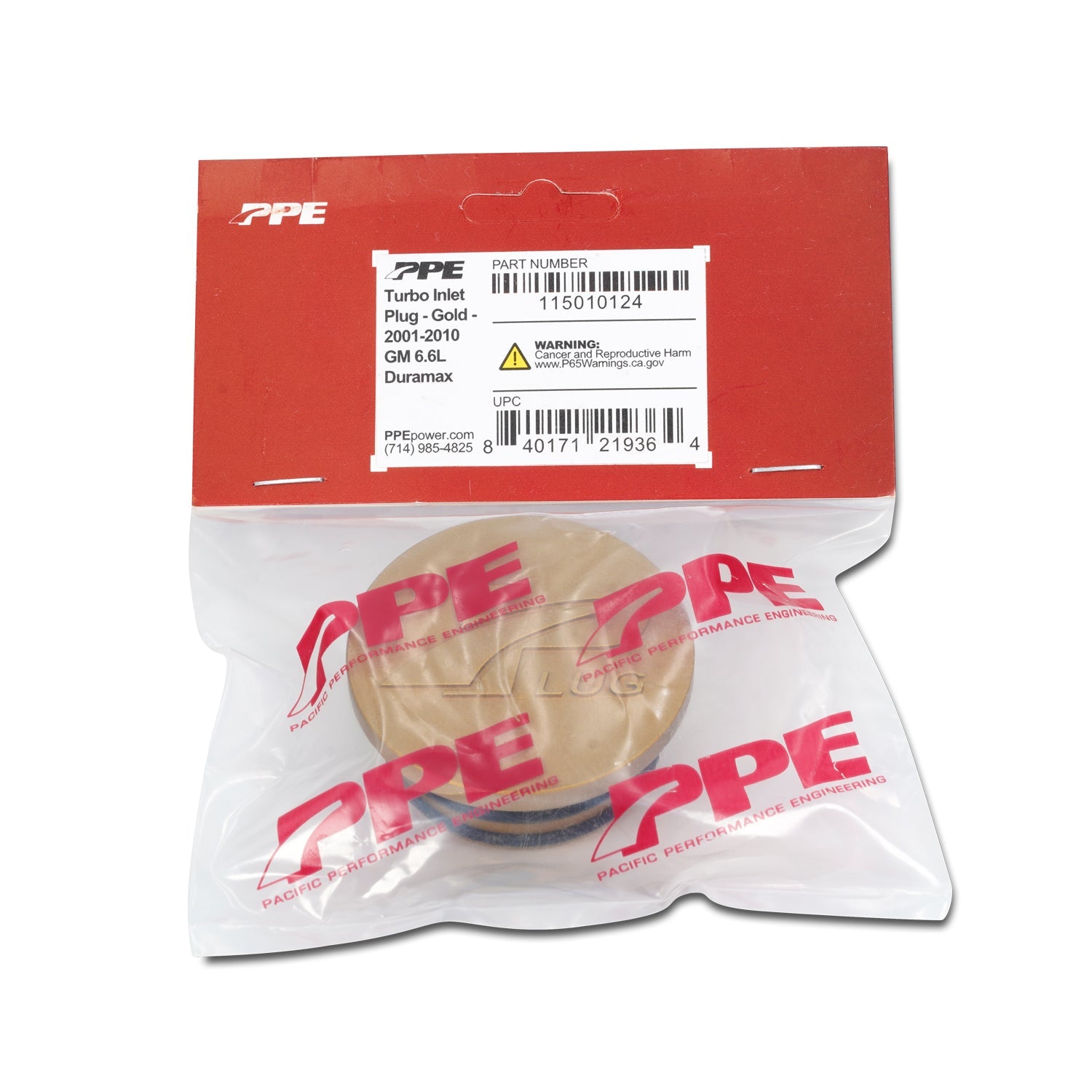 Plug Turbo Inlet Gold 2006-2010 GM 6.6L Duramax
