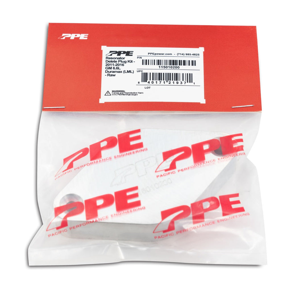 2011 -2016 GM 6.6L Duramax LML Turbo Resonator Delete Plug Raw