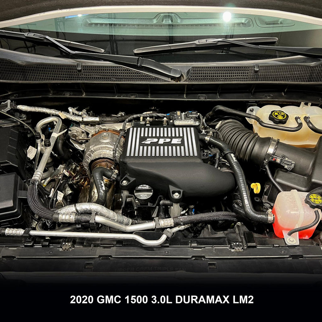 2020-2023 GM 3.0L Duramax LM2, LZO Air-To-Water Intercooler Kit Black PPE Diesel