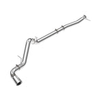 23-25 GM 3.0L Duramax 304 Stainless Steel DPF-Back Performance Exhaust Kit - Single Exit Polished Pipe Polished Tip Pacific Performance Engineering