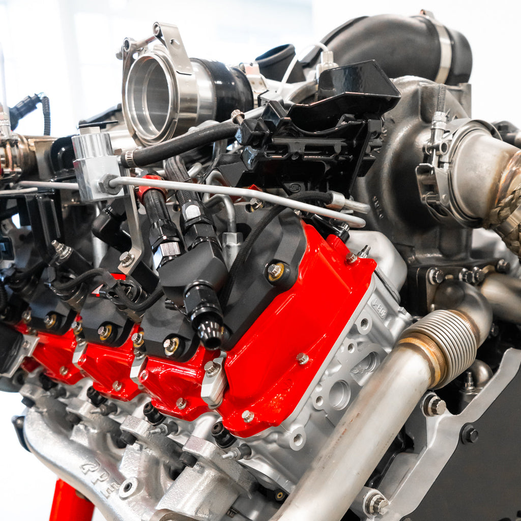 Valve Cover Kit Polished Polished w/ Pillars PPE Diesel