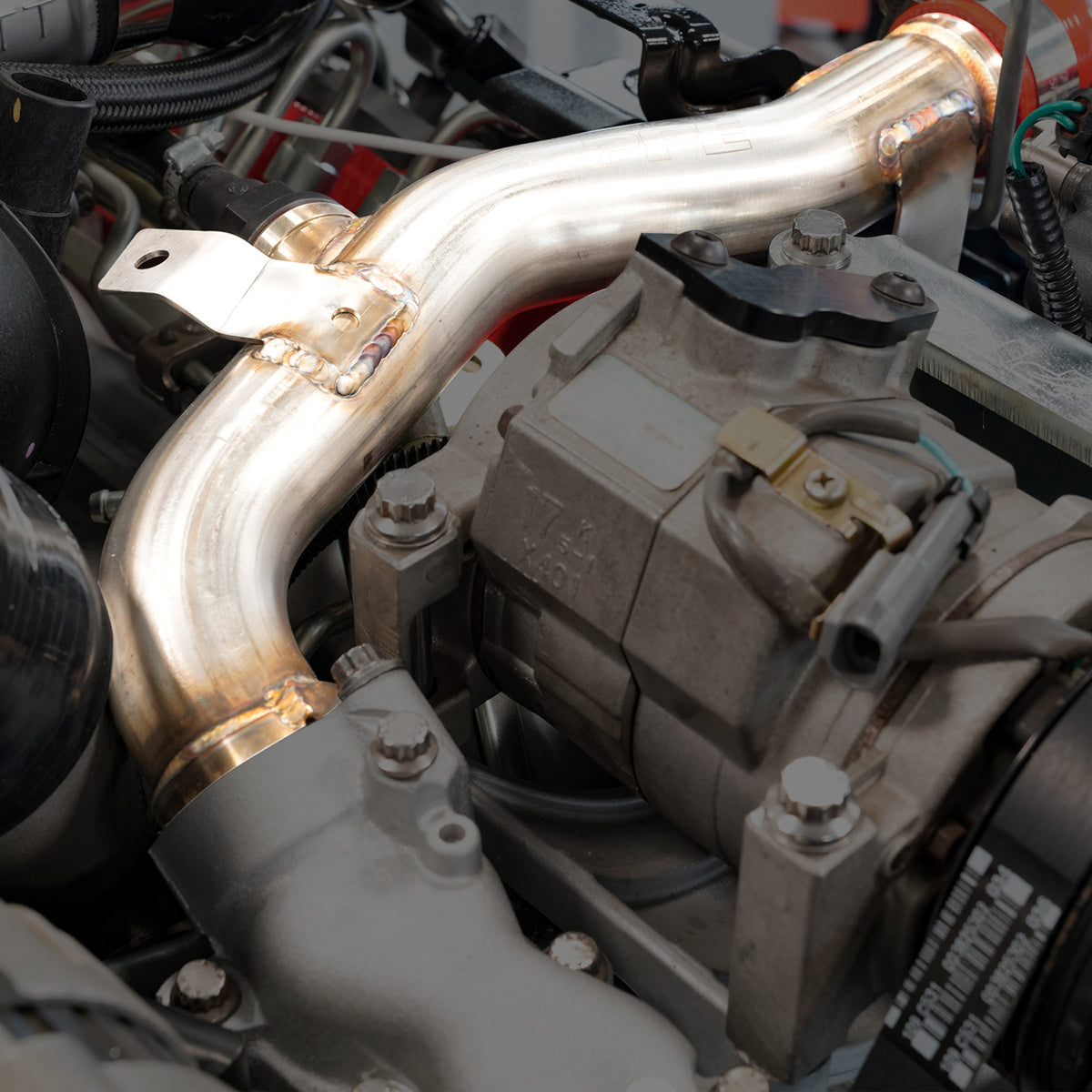 Engine Coolant Return Pipe 2006-07 LBZ/LMM 304SS Raw