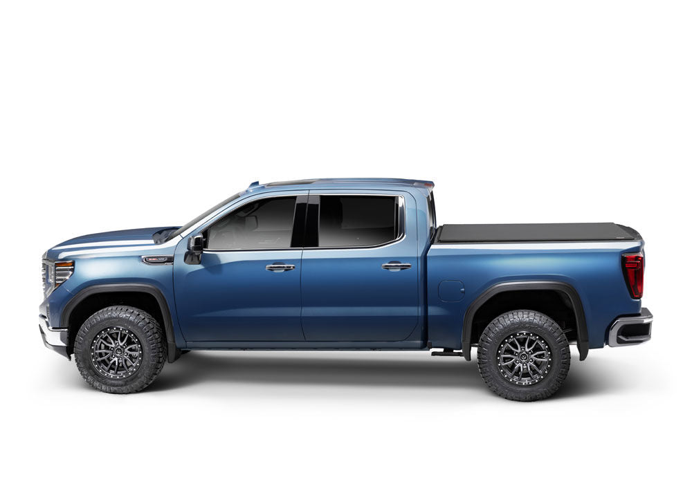 Pro X15 TS Tonneau Cover Black 2007-2013 Silverado/Sierra 1500/2007-2014 2500 HD/3500 HD 8 Foot Bed with Single Rear Wheels Truxedo