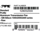 PPE Trans Pan Standard Depth GM Allison 1000 And 2000 Series 1000 And 2000 Series Raw PPE Diesel