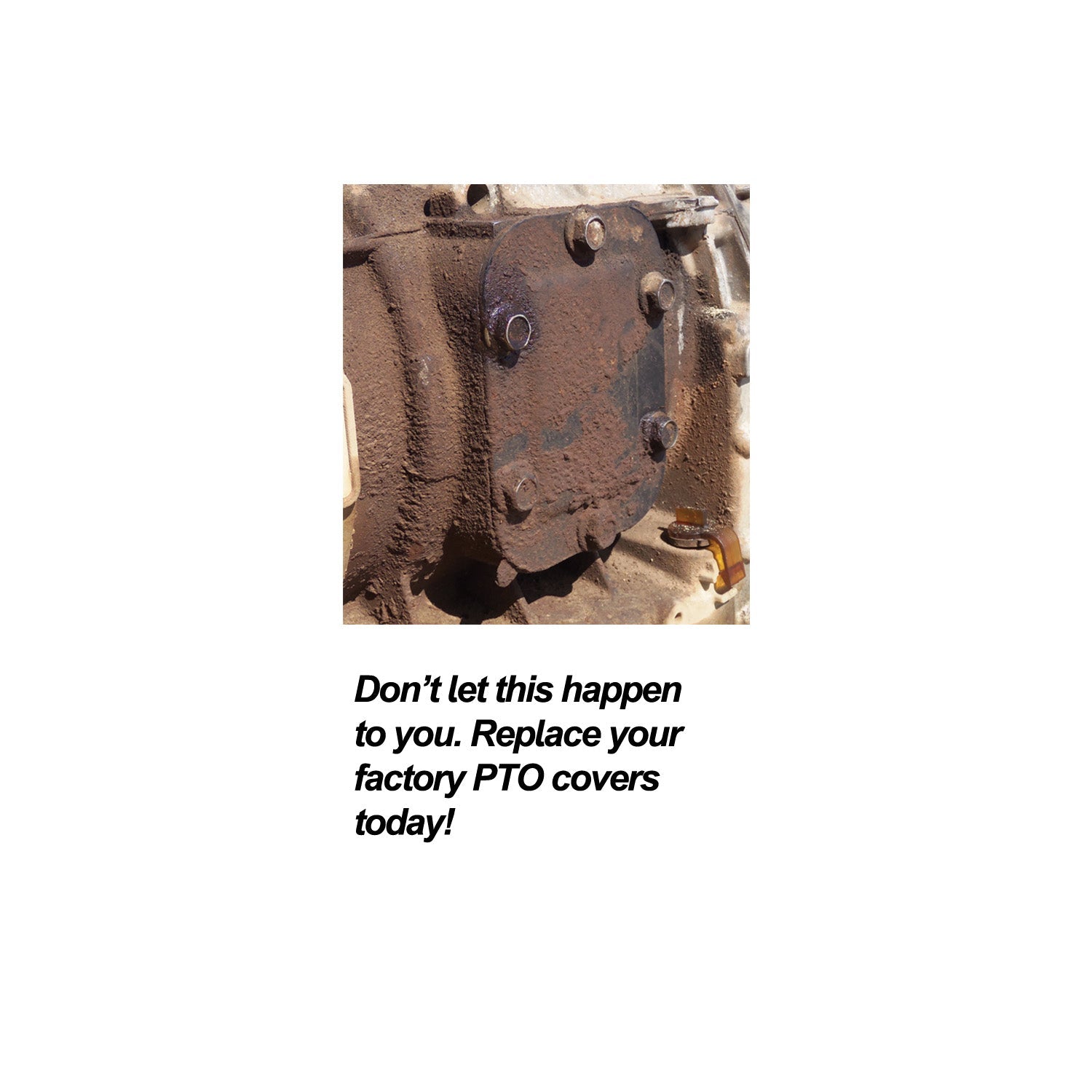 Heavy Duty PTO Side Covers GM Allison 1000 And 2000 Series Brushed PPE Diesel