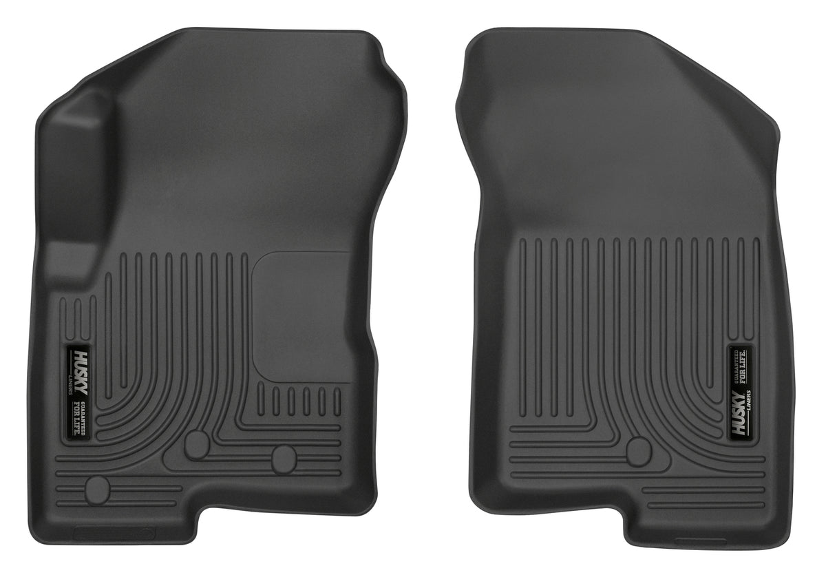 Weatherbeater Front Floor Liners For 2007-2012 Dodge Caliber 2007-2017 Jeep Compass 2007-2017 Jeep Patriot Husky Liners