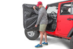 Jeep Hard Door Storage Bags For 76-2024 Jeep CJ JK JL Wrangler Black Pair MasterTop
