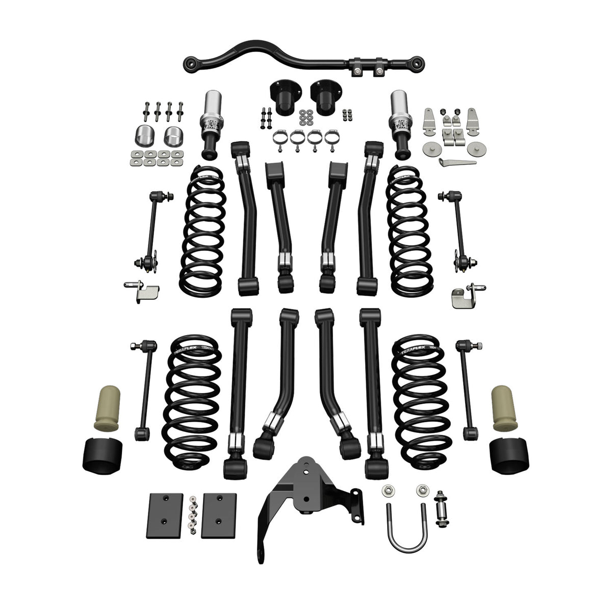 07-18 Wrangler JK 4 Door 3 Inch Alpine CT3 Short Arm Suspension System No Shocks TeraFlex