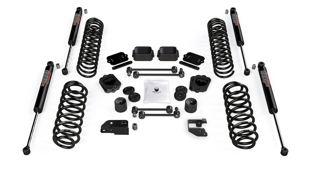 18-Up Wrangler JL 2 Door 3.5 Inch Coil Spring Base Lift Kit & 9550 VSS Twin-Tube Shocks TeraFlex