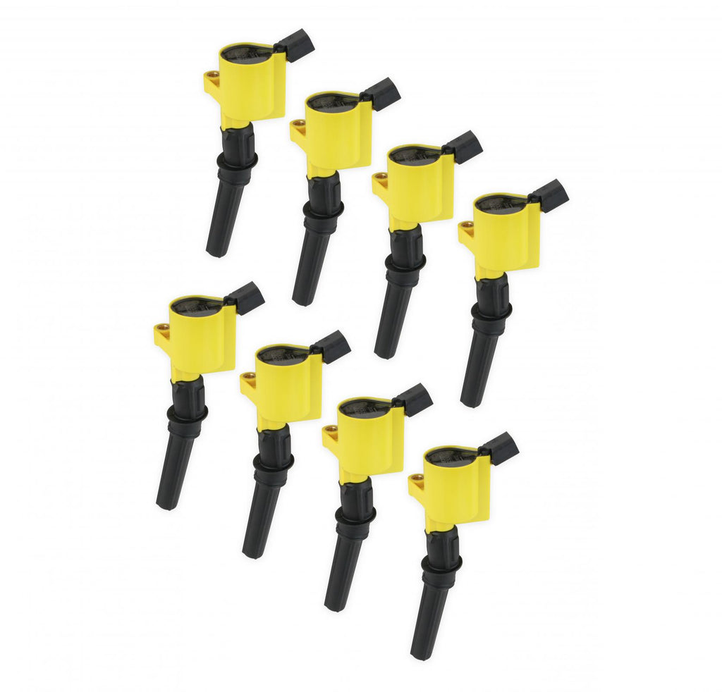 8 Pack Of Ignition Coil-On-Plug Style Ignition Coils Are Direct Plug Replacements For OEM Coils Yellow ACCEL