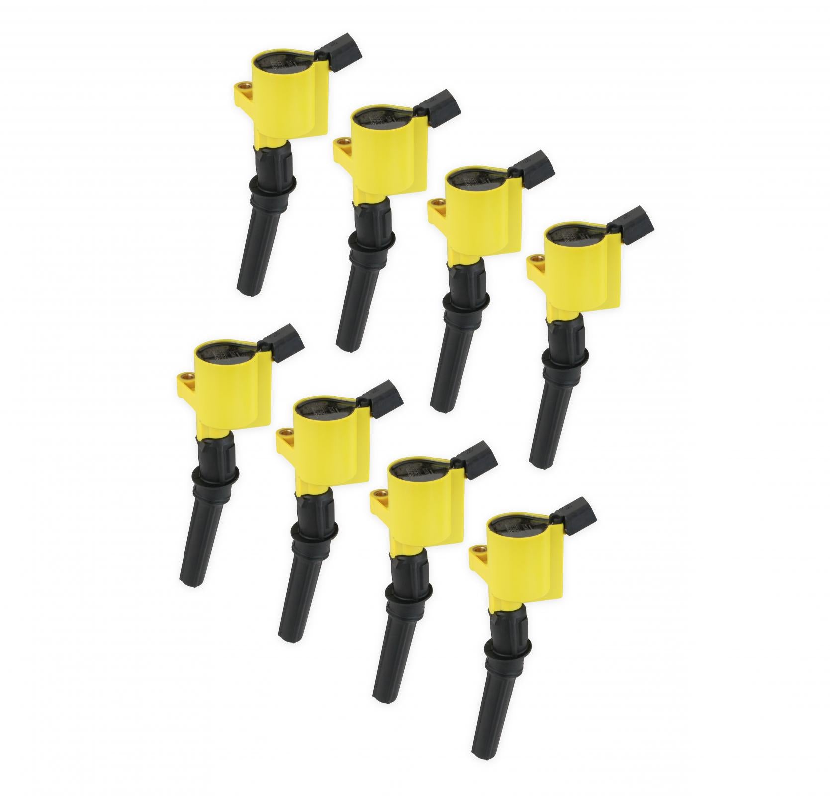 8 Pack Of Ignition Coil-On-Plug Style Ignition Coils Are Direct Plug Replacements For OEM Coils Yellow ACCEL