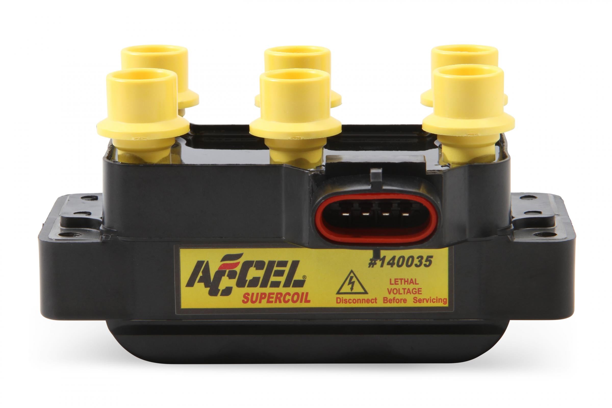 Ignition Coil Supercoil Edis Horizontal Harness Connector Direct Ignition Coil Kit, Ford V6, 2000-2010 4.0L 1998-2000 3.0L ACCEL