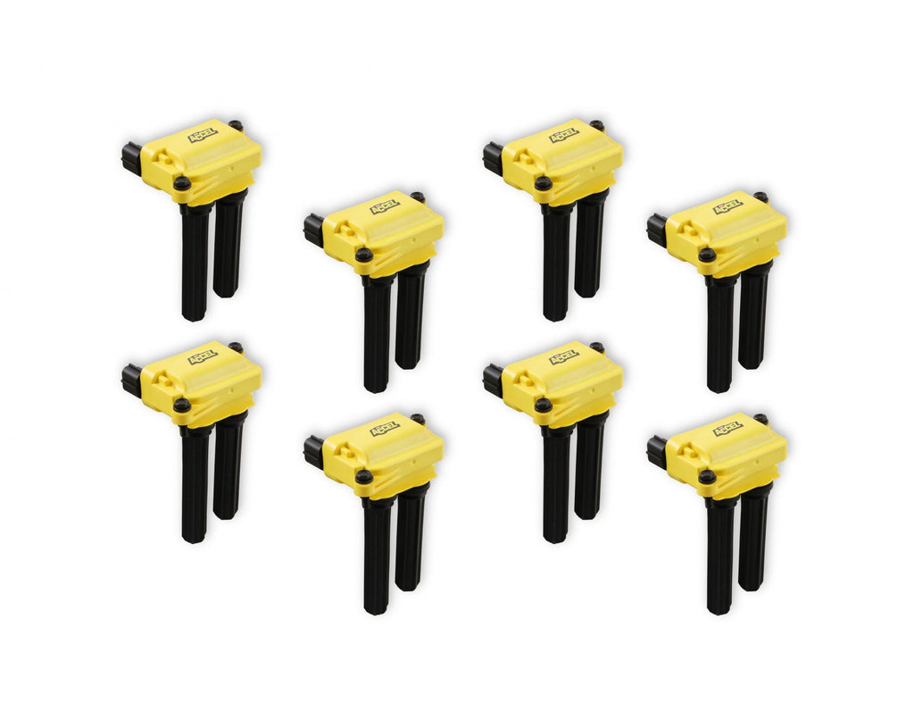 Direct Ignition Coil Kit Supercoils 8-Pack 05-24 5.7L/6.1L/6.2L/6.4L Gen 3 Hemi Yellow ACCEL