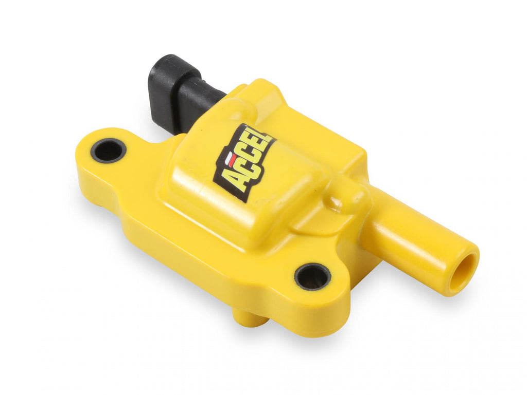 Ignition Coil Supercoil GM Ls2/Ls3/Ls7 Engines, Yellow, Individual Supercoil For GM Ls2, Ls3, And Ls7 ACCEL