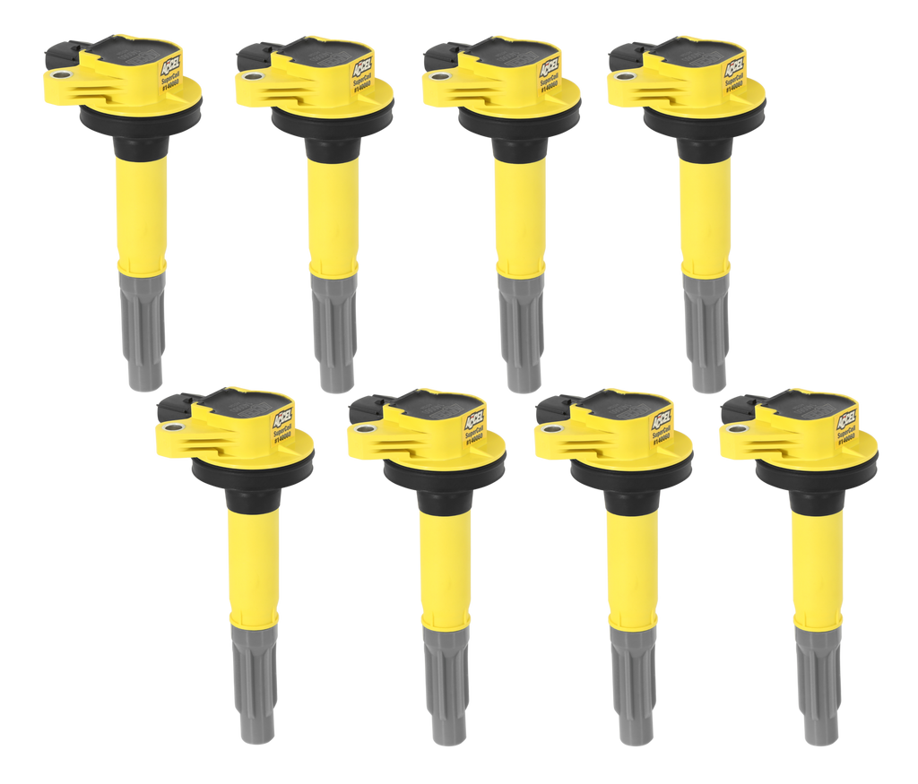 Direct Ignition Coil Supercoil Series 2011-2016 Ford 5.0L Coyote Yellow 8-Pack ACCEL