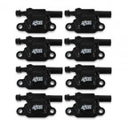 Gen V GM Coils, 2014 And Up, Black, Square 8 Pack Performance Coils For 2014 And Up GM Gen V Direct Injected Engines ACCEL
