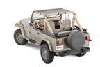 Jeep YJ Mesh Bimini Top ShadeMaker For 87-95 Wrangler YJ Black MasterTop
