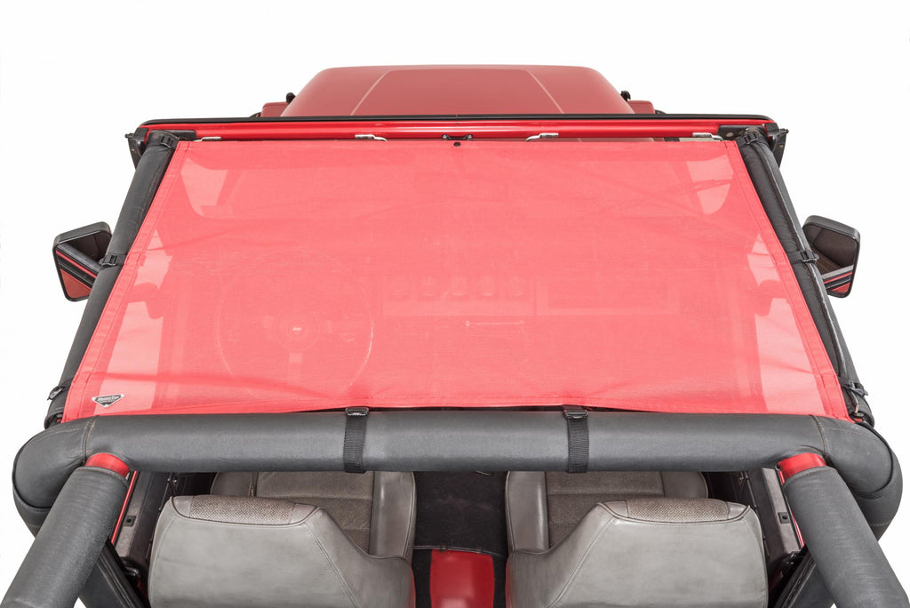 Jeep YJ Mesh Bimini Top ShadeMaker For 87-95 Wrangler YJ Red MasterTop