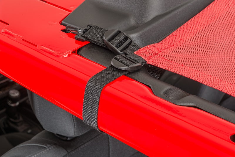 Jeep YJ Mesh Bimini Top ShadeMaker For 87-95 Wrangler YJ Red MasterTop