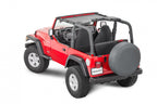 Jeep TJ Mesh Bimini Top ShadeMaker For 97-06 Wrangler TJ Black MasterTop