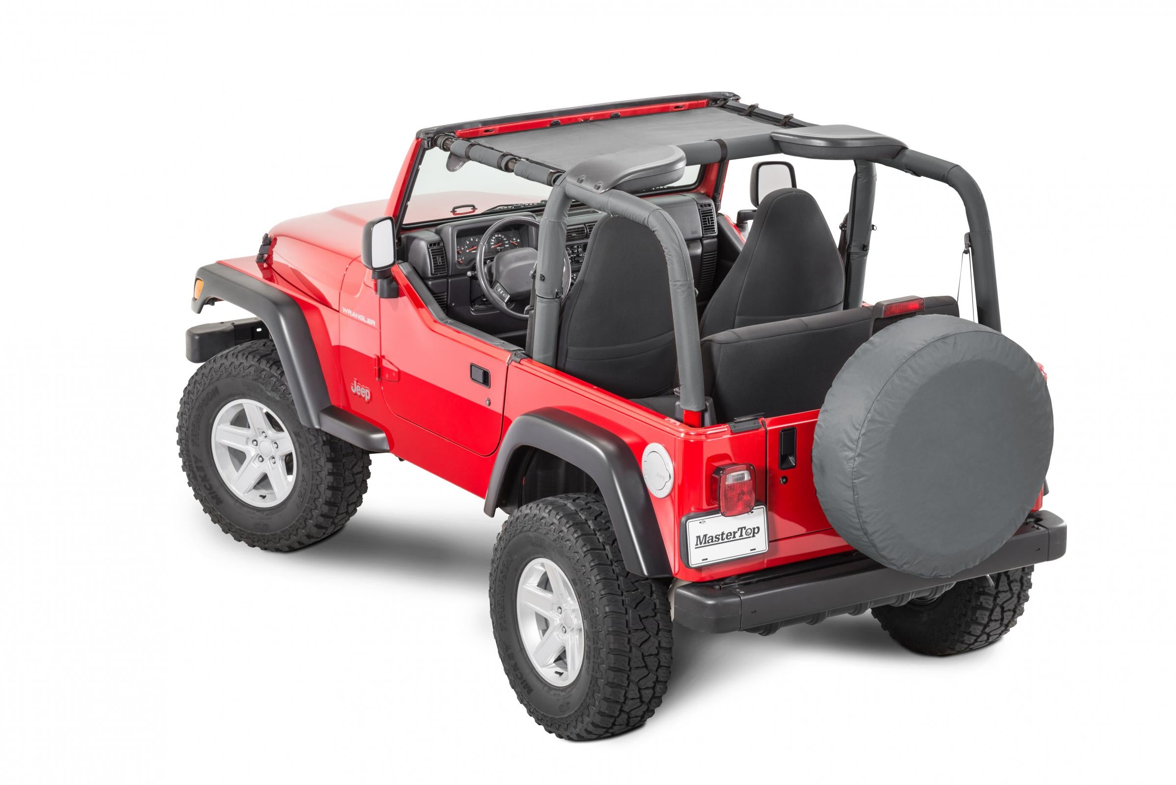 Jeep TJ Mesh Bimini Top ShadeMaker For 97-06 Wrangler TJ Black MasterTop