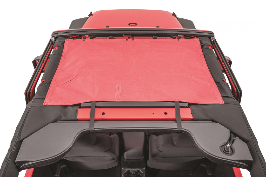 Jeep JK ShadeMaker Freedom Mesh Bimini Top For 07-18 Wrangler JK 2 Door Black MasterTop
