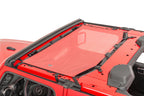 ShadeMaker Freedom Mesh Bimini Top Plus 18-2023 JL Jeep Wrangler 2 Dr Red