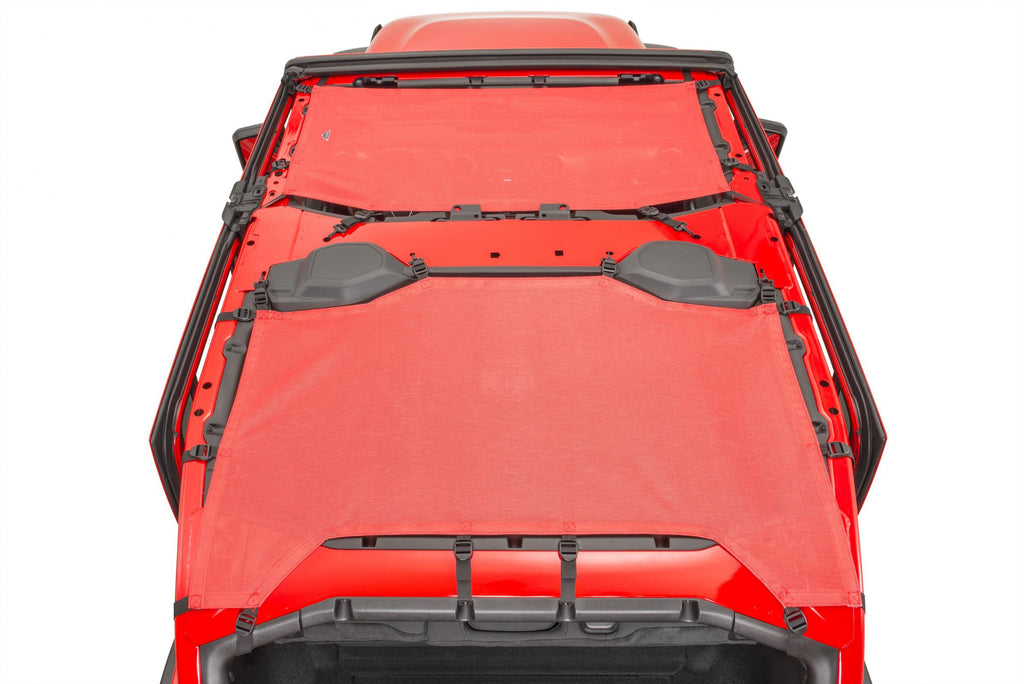 ShadeMaker Freedom Mesh Bimini Top Plus 18-2023 JLU Jeep Wrangler 4 Dr Black
