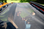 Mesh Bimini Top Plus with Integrated Grab Handle, 20-Present Jeep JT Gladiator 4 Door, Black MasterTop