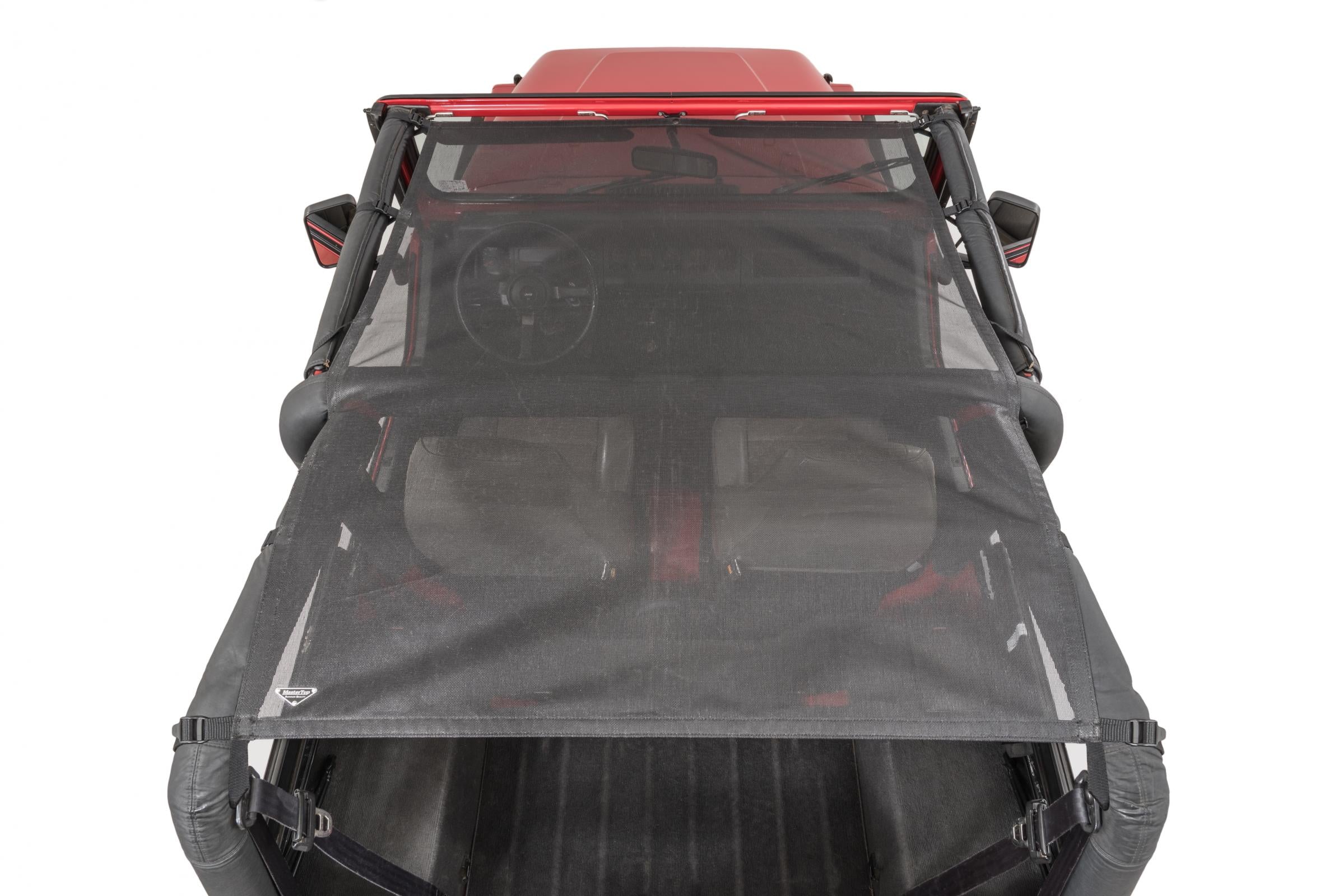 Jeep TJ/YJ Mesh Bimini Top ShadeMaker Plus For 92-06 Wrangler TJ/YJ Black MasterTop