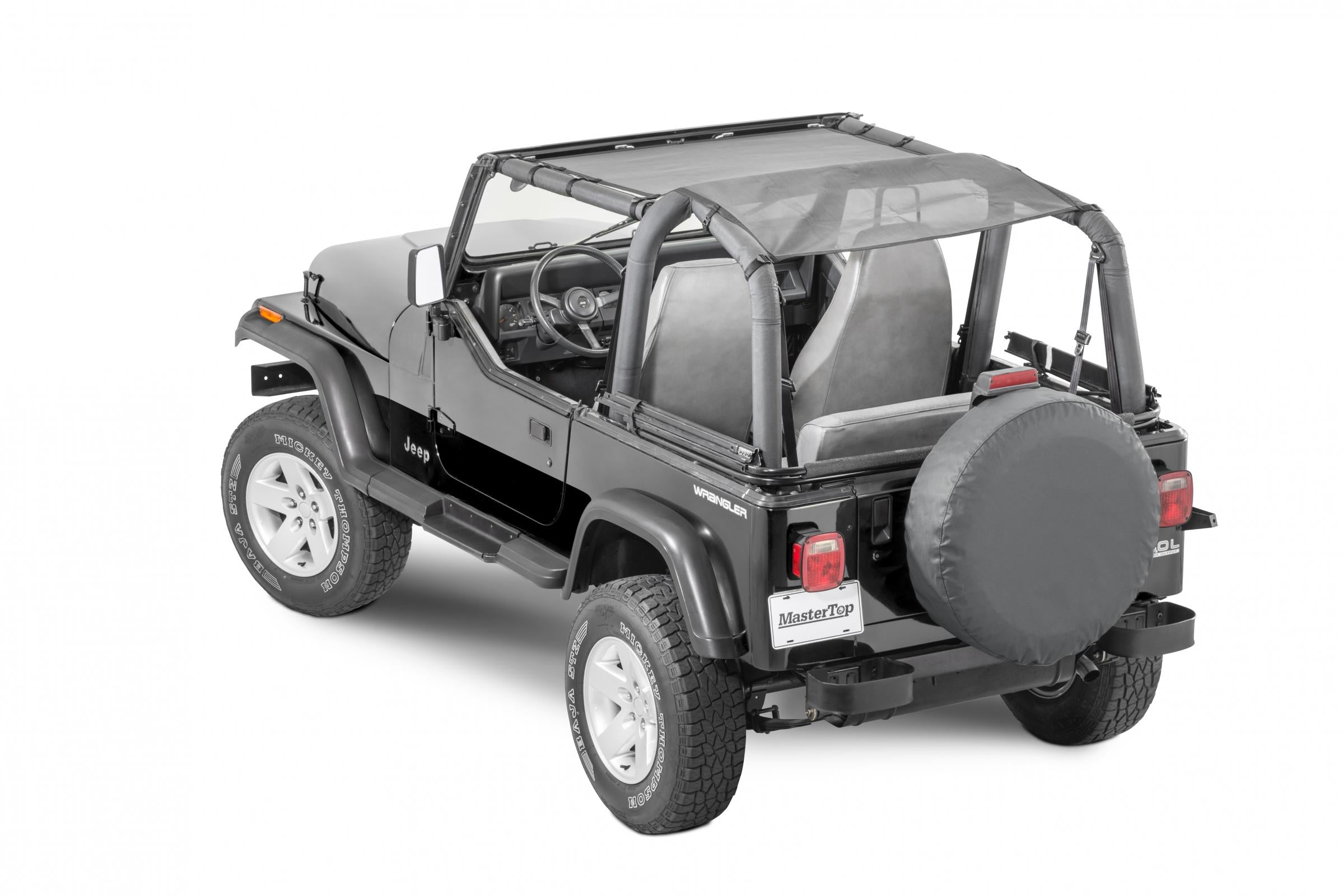 Jeep TJ/YJ Mesh Bimini Top ShadeMaker Plus For 92-06 Wrangler TJ/YJ Black MasterTop
